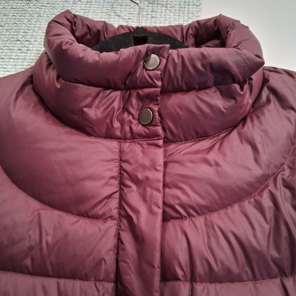 Land's End Women's Plum Long Down Jacket 1X - Picture 8 of 10